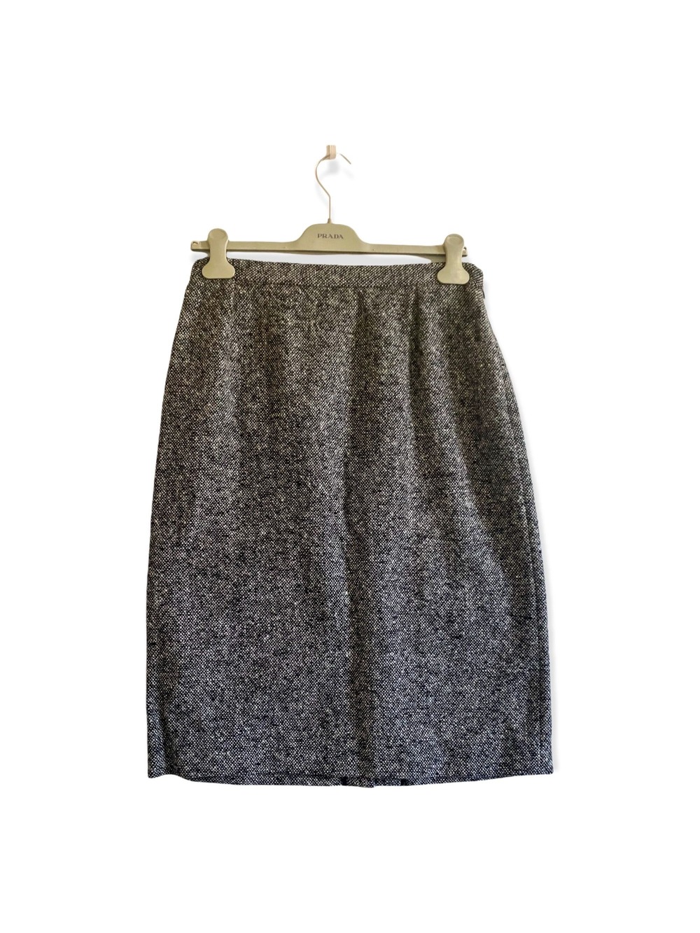 Prada FW2007 Tweed Wool Pencil‎ Skirt IT 46 Runway Related Made Italy
